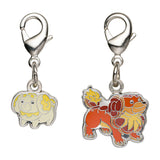 Fidough, Dachsbun - National Pokédex Metal Charm Keychain #926, #927 - Authentic Japanese Pokémon Center Keychain 