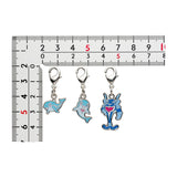 Finizen, Palafin - National Pokédex Metal Charm Keychain #963, #964 - Authentic Japanese Pokémon Center Keychain 