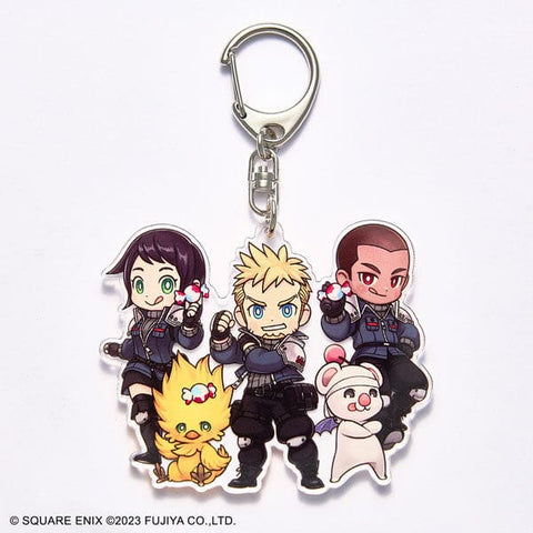 First Soldiers Acrylic Keychain FINAL FANTASY VII EVER CRISIS × Peko & Poko - Authentic Japanese Square Enix Keychain 
