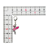 Flamigo - National Pokédex Metal Charm Keychain #973 - Authentic Japanese Pokémon Center Keychain 