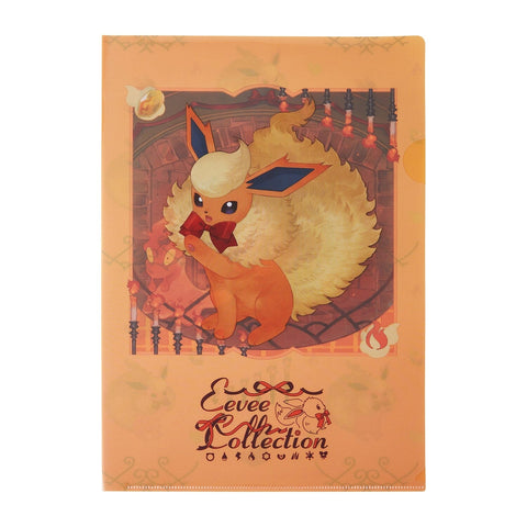 Flareon A4 Clear File Folder Eevee Collection - Authentic Japanese Pokémon Center File Folder 