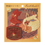 Flareon Embroidery Sticker Eevee Collection - Authentic Japanese Pokémon Center Sticker 