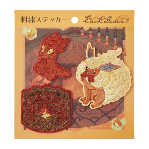 Flareon Embroidery Sticker Eevee Collection - Authentic Japanese Pokémon Center Sticker 