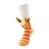 Flareon Middle Socks (25-29cm) With Mascot - Authentic Japanese Pokémon Center Socks (cotton) 