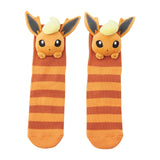 Flareon Middle Socks (25-29cm) With Mascot - Authentic Japanese Pokémon Center Socks (cotton) 