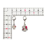Foongus, Amoonguss - National Pokédex Metal Charm Keychain #590, #591 - Authentic Japanese Pokémon Center Keychain 