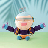Franky Plush Keychain Banzai! (Egghead Ver.) - ONE PIECE - Authentic Japanese TOEI ANIMATION Mascot Plush Keychain 