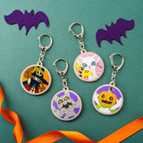 Gatomon Halloween Rubber Keychain - Digimon Adventure - Authentic Japanese TOEI ANIMATION Keychain 