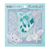 Glaceon Embroidery Sticker Eevee Collection - Authentic Japanese Pokémon Center Sticker 