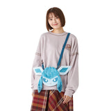 Glaceon Face Pochette Bag Eevee Collection - Authentic Japanese Pokémon Center Pouch Bag 