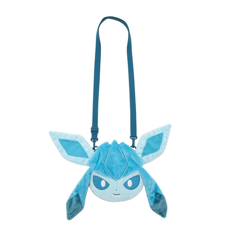 Glaceon Face Pochette Bag Eevee Collection - Authentic Japanese Pokémon Center Pouch Bag 