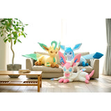 Glaceon Life-size Nesoberi Plush - Authentic Japanese Pokémon Center Plush 