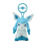 Glaceon Mascot Plush With Carabiner - Authentic Japanese Pokémon Center Mascot Plush Keychain 