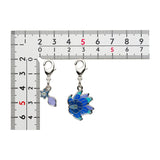 Glimmet, Glimmora - National Pokédex Metal Charm Keychain #969, #970 - Authentic Japanese Pokémon Center Keychain 