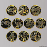Gold Badge Collection - Final Fantasy XIV (10Pcs/BOX) - Authentic Japanese Square Enix Pin 