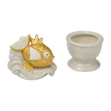 Golden Magikarp Statue Canister - Authentic Japanese Pokémon Center Bowl (ceramic) 