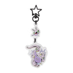 Goomy & Goodra Double Acrylic Keychain - SECRET of MIGHT - Authentic Japanese Pokémon Center Keychain 