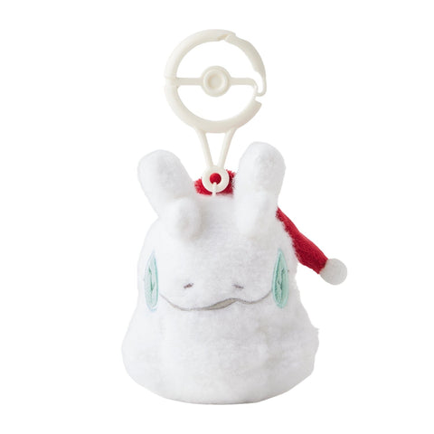 Goomy Snowman Mascot Plush Pokémon Holiday Blessings - Authentic Japanese Pokémon Center Mascot Plush Keychain 