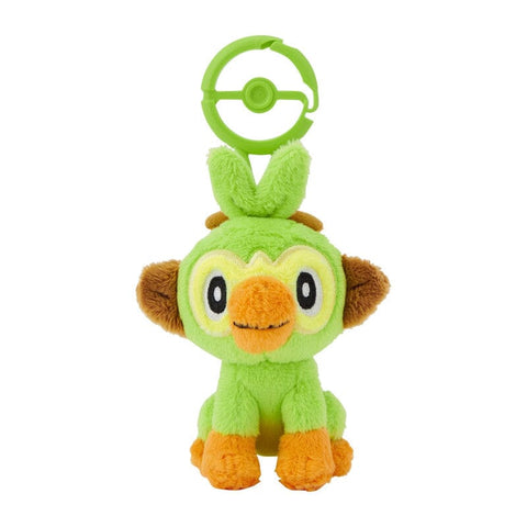 Grookey Mascot Plush With Carabiner - Authentic Japanese Pokémon Center Mascot Plush Keychain 