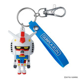 Gunpla-kun 3D Rubber Mascot Keychain - Mobile Suit Gundam - Authentic Japanese Bandai Namco Keychain 