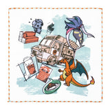 Hand Towel Nouveau Café "An Elegant Day in Lumiose" - Authentic Japanese Pokémon Center Merch 