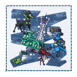 Hand Towel Prism Tower & Hotel "An Elegant Day in Lumiose" - Authentic Japanese Pokémon Center Merch 