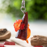 Hanging Calcifer Keychain - Howl's Moving Castle - Authentic Japanese Benelic Keychain 