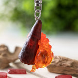 Hanging Calcifer Keychain - Howl's Moving Castle - Authentic Japanese Benelic Keychain 