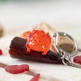 Hanging Calcifer Keychain - Howl's Moving Castle - Authentic Japanese Benelic Keychain 