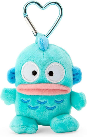 Hangyodon Mini Mascot Plush With Heart Key Ring - Sanrio Characters - Authentic Japanese Sanrio Mascot Plush Keychain 