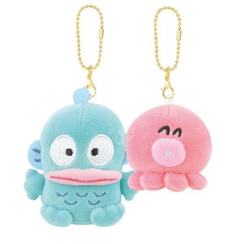 Hangyodon & Sayuri NikoNui Mascot Keychain - Sanrio Characters - Authentic Japanese Sanrio Mascot Plush Keychain 