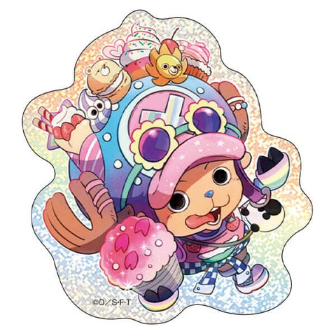HARAJUKU CHOPPER Die Cut Hologram Sticker (1st anniversary) - ONE PIECE - Authentic Japanese TOEI ANIMATION Sticker 