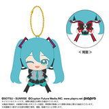 Hatsune Miku Chibi Sitting Mascot Plush - Hatsune Miku x Aile Strike Gundam - Authentic Japanese Bandai Namco Mascot Plush Keychain 