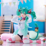 Hatsune Miku Desktop Cute Figure Nekomimi ver. - Authentic Japanese TAITO Figure 