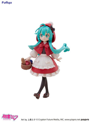 Hatsune Miku DeskTop Fairy Figure Little Red Riding Hood ver. - VOCALOID Series - Authentic Japanese FuRyu Figure 