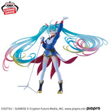 Hatsune Miku Figure BANPRESTO EVOLVE-GUNDAM Collaboration - Gundam 45th x Hatsune Miku - Authentic Japanese Bandai Namco Figure 