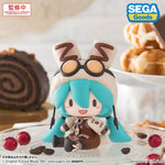 Hatsune Miku Figure Series FuwaPuchi Deformed Marshmallow Hot Cocoa - Authentic Japanese SEGA Figure 