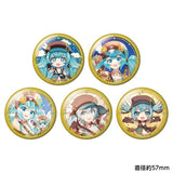 Hatsune Miku Trading Glitter Tin Badge Nendoroid #100 Commemorative Exhibition (5Pcs/BOX) - Authentic Japanese Caravan Pin 