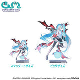 Hatsune Miku x Aile Strike Gundam Acrylic Stand Standard Size - Gundam 45th Anniversary x Hatsune Miku - Authentic Japanese Bandai Namco Acrylic Stand 