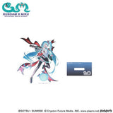 Hatsune Miku x Aile Strike Gundam Acrylic Stand Standard Size - Gundam 45th Anniversary x Hatsune Miku - Authentic Japanese Bandai Namco Acrylic Stand 