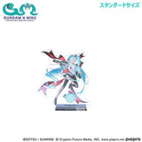 Hatsune Miku x Aile Strike Gundam Acrylic Stand Standard Size - Gundam 45th Anniversary x Hatsune Miku - Authentic Japanese Bandai Namco Acrylic Stand 