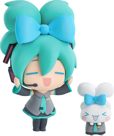 Hatsune Miku x Cinnamoroll Chibi Figure - Hatsune Miku x Sanrio Characters - Authentic Japanese Good Smile Company Figure 