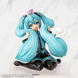 Hatsune Miku x Cinnamoroll Chokonose Premium Figure "Mofutto" (Fluffy) Ver. - Hatsune Miku x Sanrio Characters - Authentic Japanese SEGA Figure 