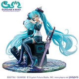 Hatsune Miku x Gundam 00 Figure - Hatsune Miku x Lucrea Mobile Suit Gundam 45th Anniversary - Authentic Japanese MegaHouse Figure 