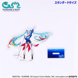 Hatsune Miku x Gundam Acrylic Stand Standard Size - Gundam x Hatsune Miku - Authentic Japanese Bandai Namco Acrylic Stand 