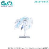 Hatsune Miku x Wing Gundam Zero EW Acrylic Stand Standard Size - Gundam 45th Anniversary x Hatsune Miku - Authentic Japanese Bandai Namco Acrylic Stand 