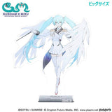 Hatsune Miku x Wing Gundam Zero EW Big Acrylic Stand - Gundam 45th Anniversary x Hatsune Miku - Authentic Japanese Bandai Namco Acrylic Stand 