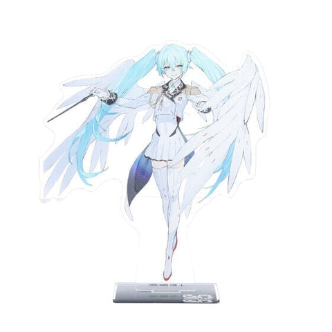 Hatsune Miku x Wing Gundam Zero EW Big Acrylic Stand - Gundam 45th Anniversary x Hatsune Miku - Authentic Japanese Bandai Namco Acrylic Stand 