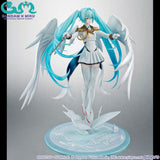 Hatsune Miku x Wing Gundam Zero EW Figure - Hatsune Miku x Lucrea Mobile Suit Gundam 45th Anniversary - Authentic Japanese MegaHouse Figure 