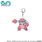 Hatsune Miku x Z'Gok (Char Exclusive) Acrylic Keychain - Gundam 45th Anniversary x Hatsune Miku - Authentic Japanese Bandai Namco Keychain 